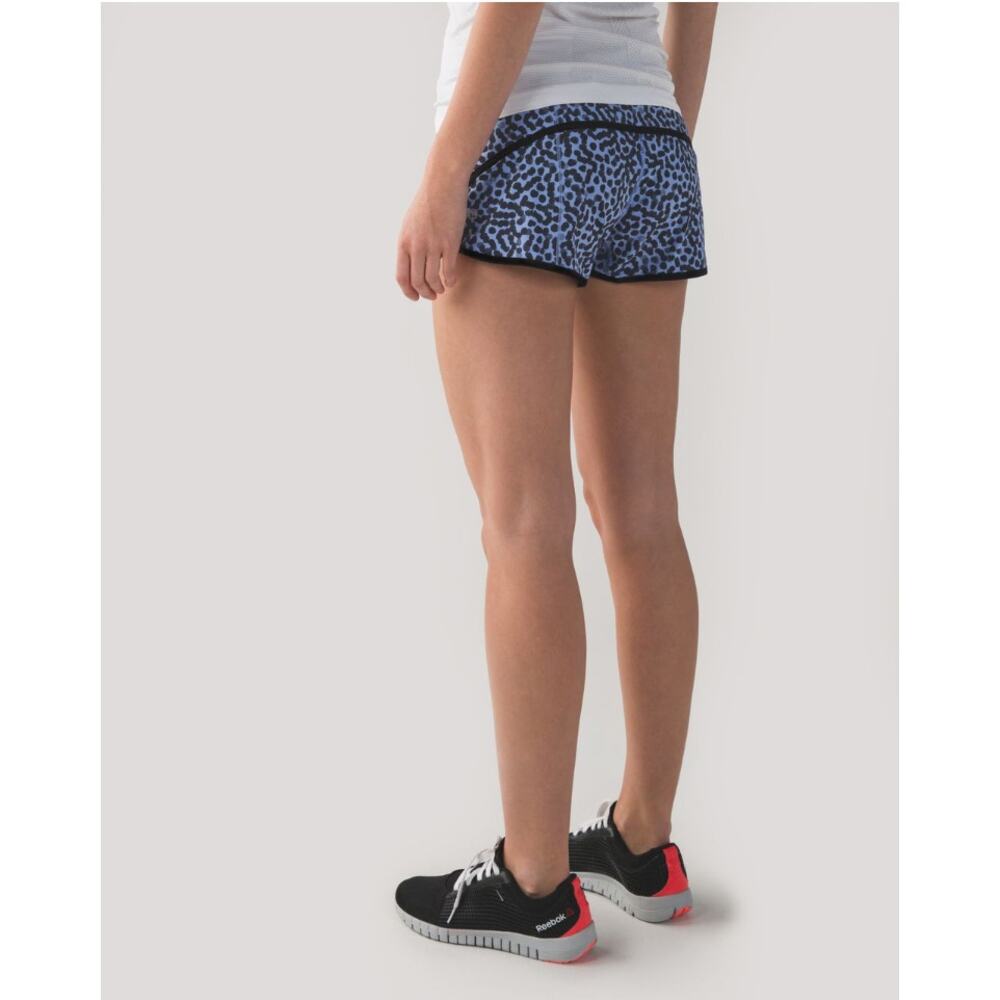 Lululemon Speed Up Short Size 2 Ace Spot Lullaby Black 2.5" - Picture 6 of 9